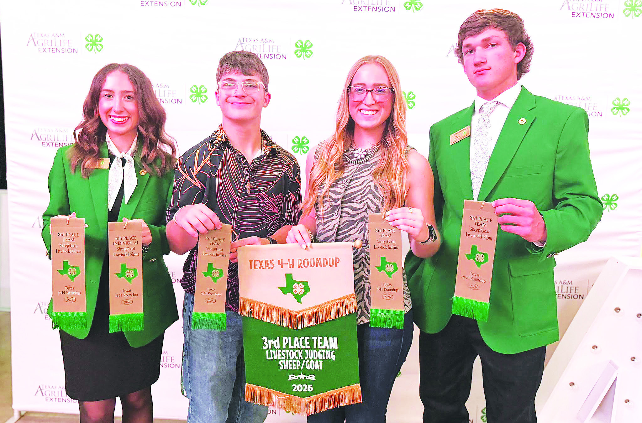 Glasscock County 4-H members made a strong showing throughout the week, with 17 participants competing across a wide range of contests and events and several earning the opportunity to walk the main stage. See story page 10.