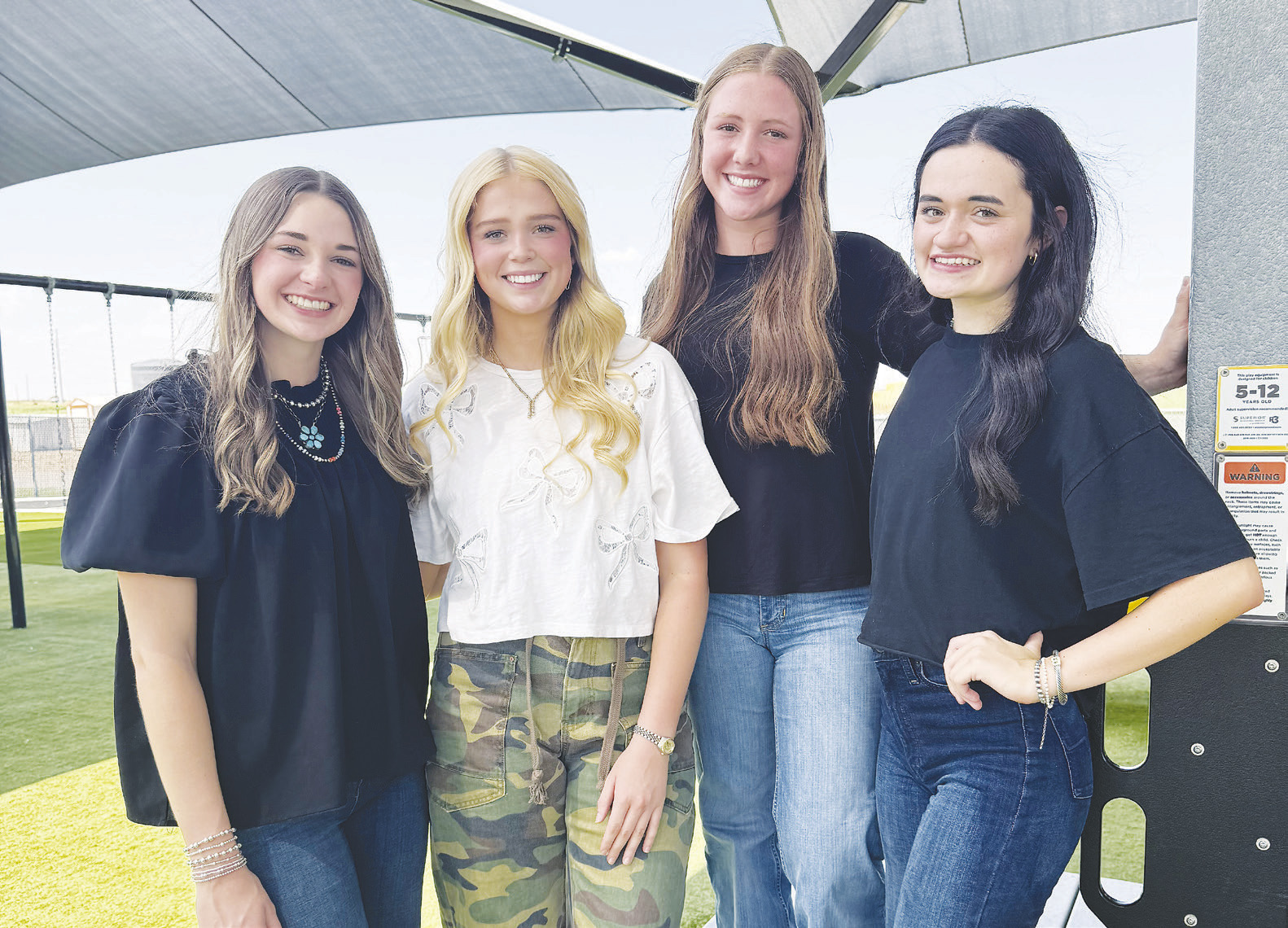 Brynlee Madison, Adalynn Peugh, Macie Stack, Brooklen Rivas.