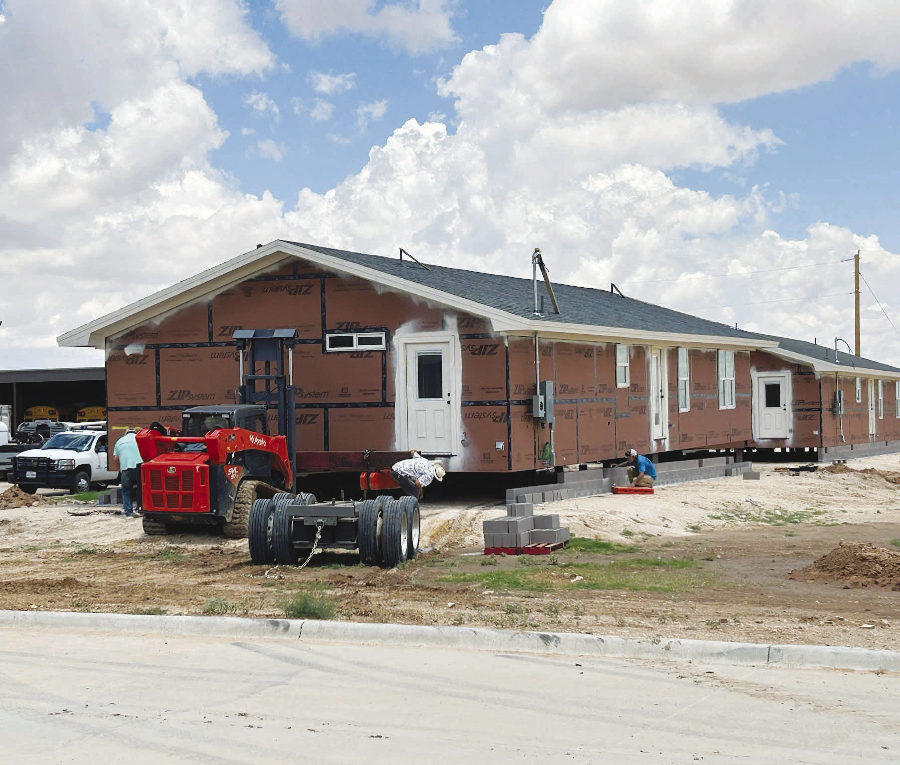 Two of Grady ISD’s new teacher houses are set in place this spring. Voters approved three new homes as part of the district’s 2024 bond package, bringing the district’s total to 18 teacher houses. The homes are rented to staff at a low cost and serve as an important tool for recruiting and keeping teachers. The housing project is now complete, while several other projects included in the 2024 bond are nearing completion.
