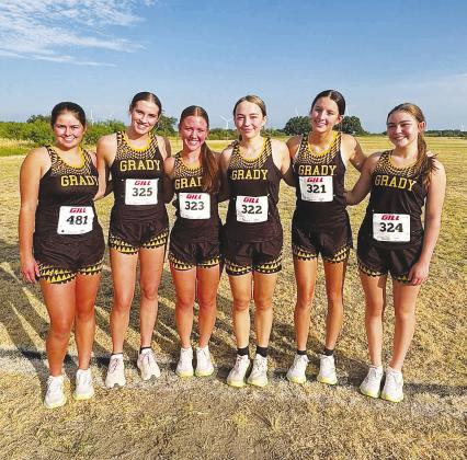 Lady Cats cross country team at Eden Cross Country Meet