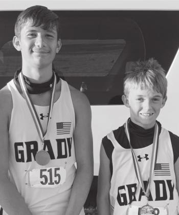 Logan Aaron and Hagan O’Donnell led the Grady Wildcats to a first place team finish in their heat/division.
