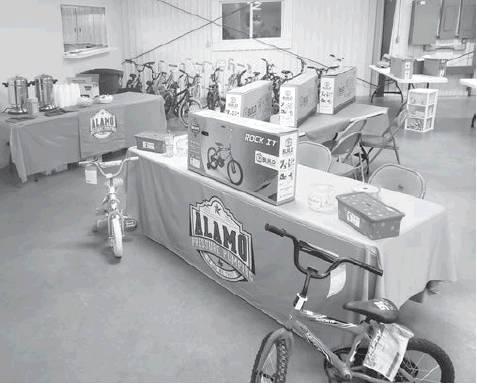 Alamo Pressure Pumping was the talk of Stanton last Monday night as the company gave away 16 bicycles at the Christmas Bazaar following the Lighted Christmas Parade.