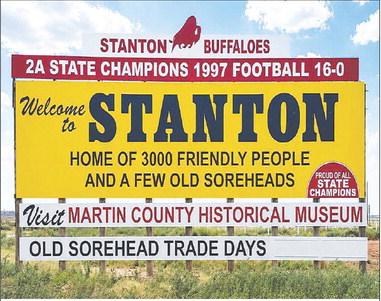 A fresh welcome for Stanton. The two Welcome to Stanton signs along I-20, one on the east side of town and one on the west side, were replaced last week ahead of the city's centennial celebration. The updated design keeps much of the familiar look while adding recognition for all of Stanton's state champions.