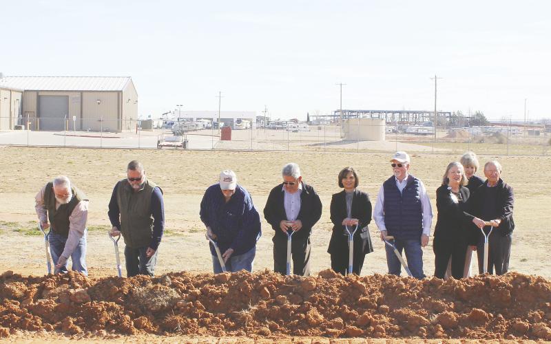 Martin County Hospital District board members, Hospital CEO, and FMH Foundation board members break ground on the new Medical Office Building to be located just east of the current hospital and clinic.