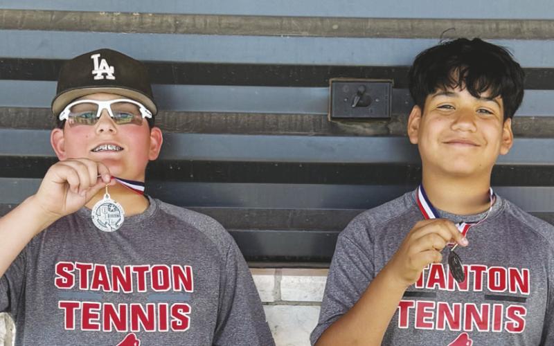 7th grade Boys Doubles - Fermin Camacho &amp;amp; Noah Hinojosa 2nd place