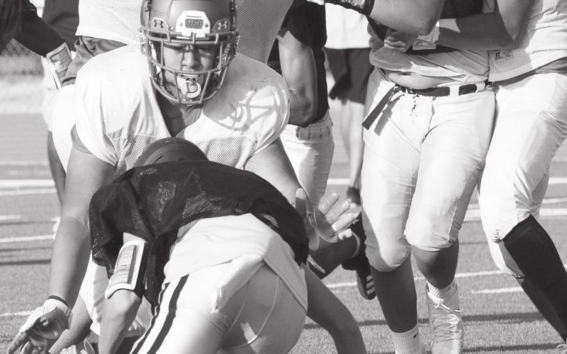 Stanton’s offensive line dominated Lamesa from start to finish allowing the offense to march down the field and into the end zone for the first time this season.