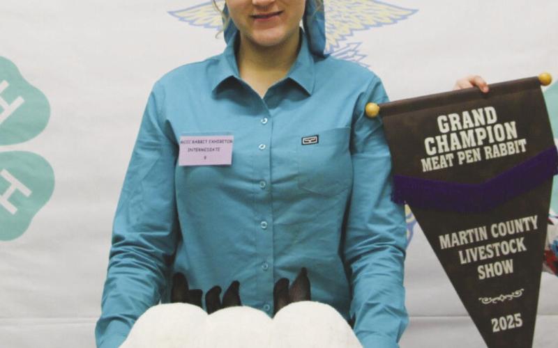 Grand Champion Meat Pen Rabbit Lillian Alberts