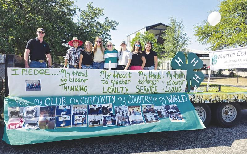 Martin County 4-H members ride a float during the Old Settler’s Reunion parade in July. The organization is inviting families to learn more about 4-H during its Fall Kickoff enrollment event Sept. 13.