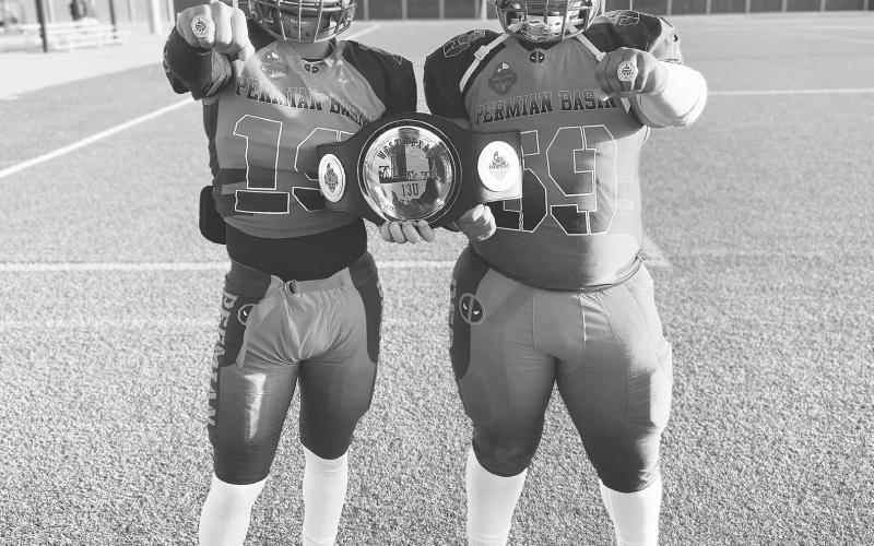 Stanton Buffaloes Jayden Hinojosa and Tagen Salgado played in the Allstar Classic tournament in Lubbock this past weekend representing the 13U Permian Basin. They led their team to a 4-0 record to win the championship.