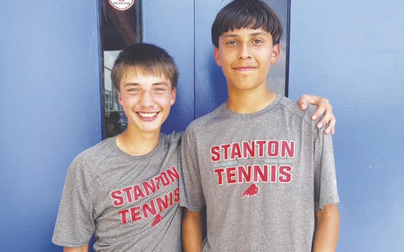 7th grade boys doubles 3rd place Jett Rivas &amp;amp; Fabian Chaparro
