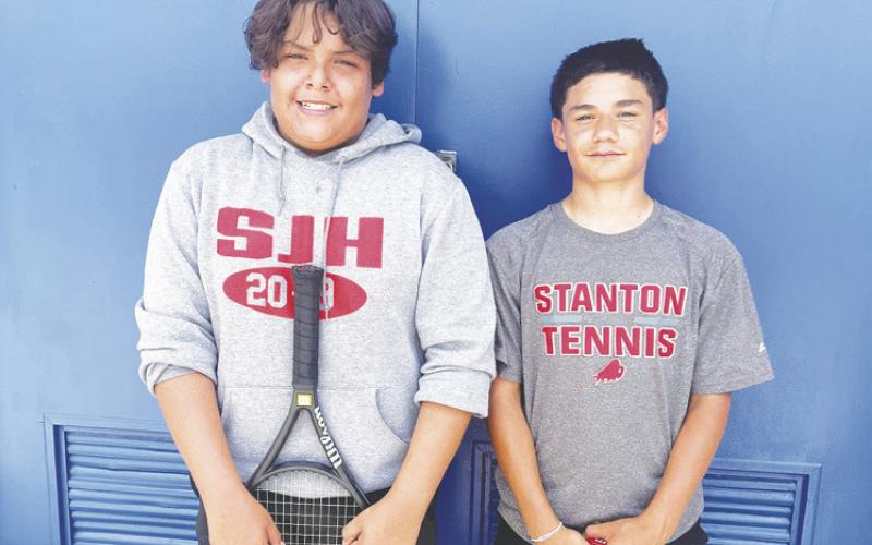 Stanton Junir High District Tennis Tournament Results