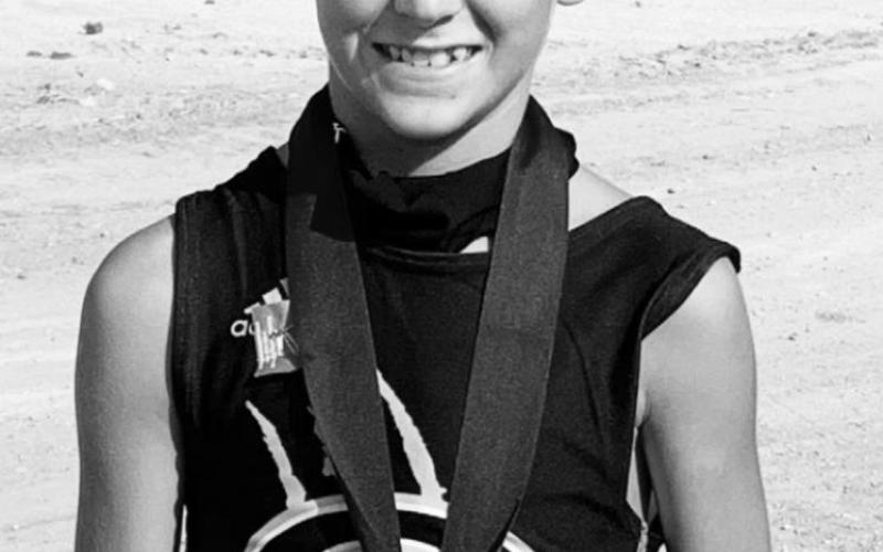 Hagan O'Donnell blew away the competition in Mertzon to win his first varsity race.