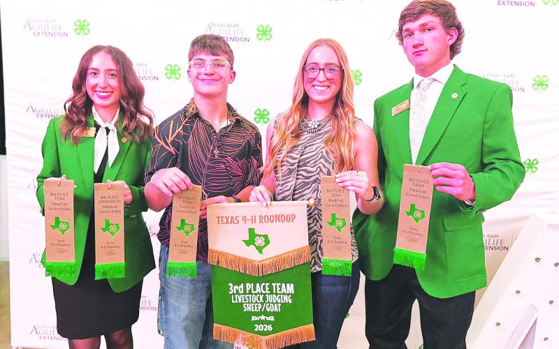 Glasscock County 4-H members made a strong showing throughout the week, with 17 participants competing across a wide range of contests and events and several earning the opportunity to walk the main stage. See story page 10.