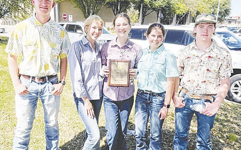 The FFA kids have been working hard and it showed in their success. The Land Judging Team and Homesite Team are both advancing to State later this month.