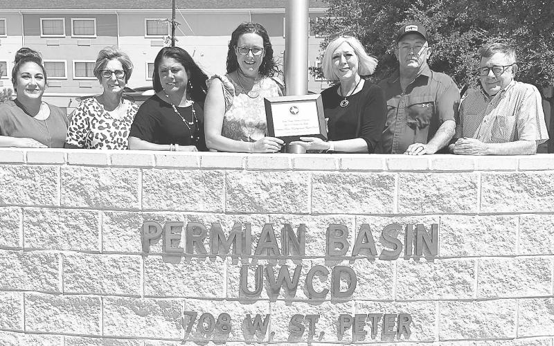Permian Basin Underground Water Conservation District was named the Martin County Chamber Business of the Month for July 2023.