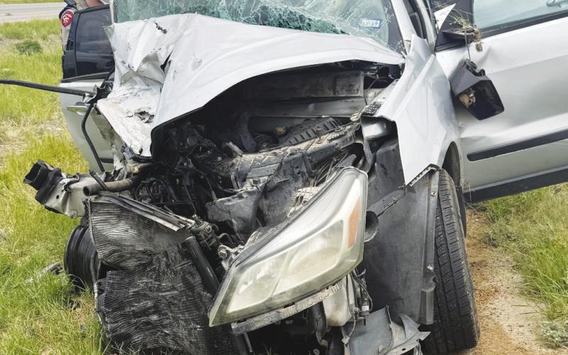 LEFT: A Ford Explorer sits destroyed after a four-vehicle crash on Interstate 20 in Martin County. The driver, 88-yearold Ruben Ramirez Sanchez, was killed in the crash. (RIGHT) The woman driving the SUV Sanchez struck survived the crash, along with two children who were riding with her. Photo Courtesy Martin County Sheriff’s Office