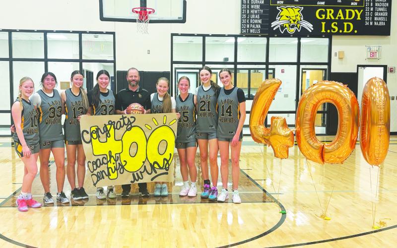 Grady Lady Wildcats basketball coach Jym Dennis earned his 400th career victory Tuesday night with a victory over Buena Vista.