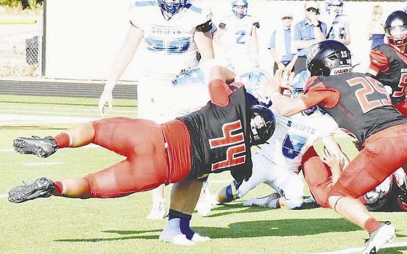 Garden City rallied from a halftime deficit to beat Nazareth 62-44 in the season opener at the Grid Iron Classic in Jayton. by Janie Fryar