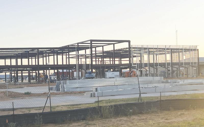 Martin County Hospital District’s new medical office building is starting to take shape with the steel structure standing tall. Completion is expected in Fall 2025.