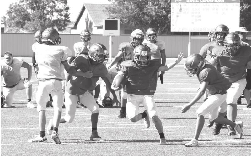 Stanton’s varsity and junior varsity football teams strapped on the pads this weeks for the first full contact practices of the season.