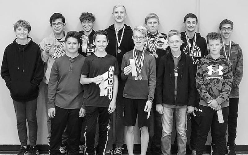 Grady Junior High boys track and field team