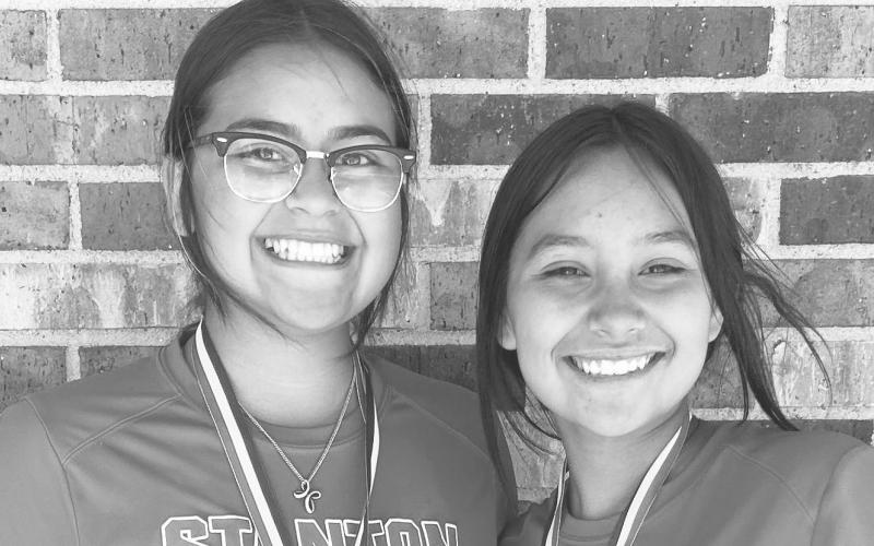 7th grade girls doubles 3rd place - Danielle Chavez &amp;amp; Peyton CastilloImage