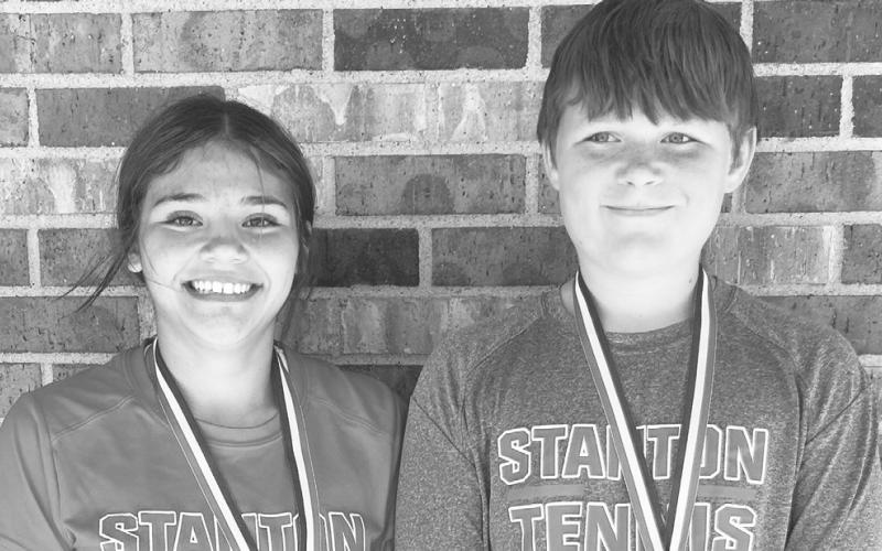 7th grade mixed doubles 2nd place Lauren Alvizo &amp;amp; Hagan Hale