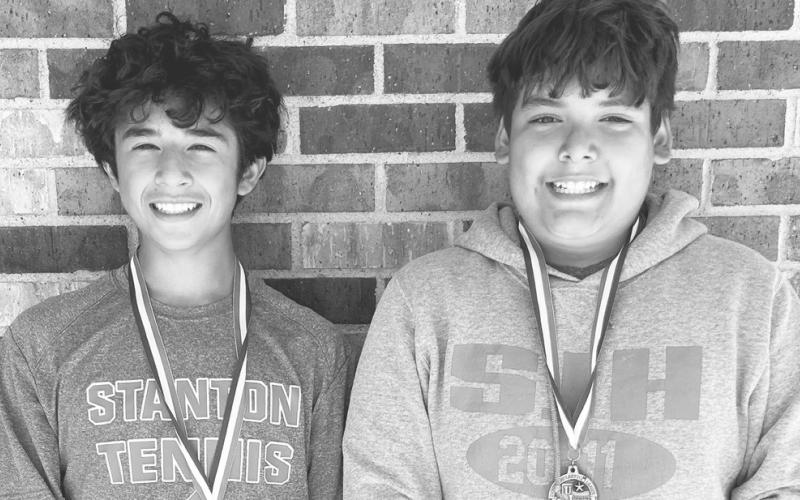 7th grade boys doubles 3rd place Mason Martinez &amp;amp; Xavier Ruiz