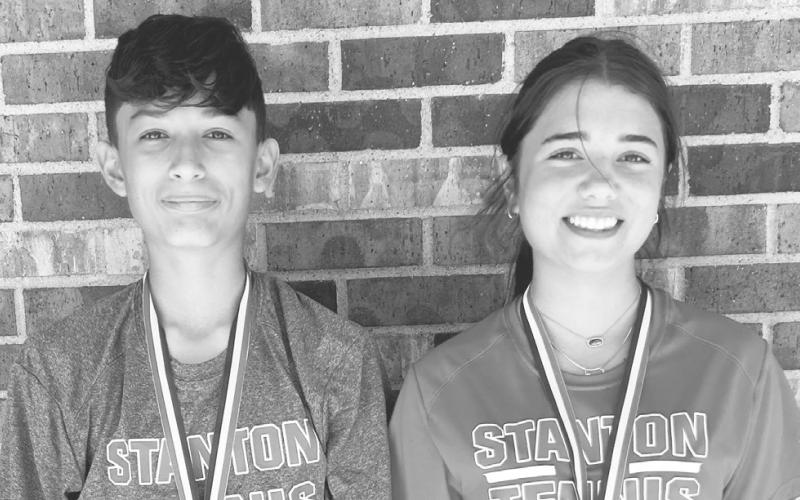 8th grade Mixed Doubles 3rd place Mikel Sanchez &amp;amp; Brooklyn Booth