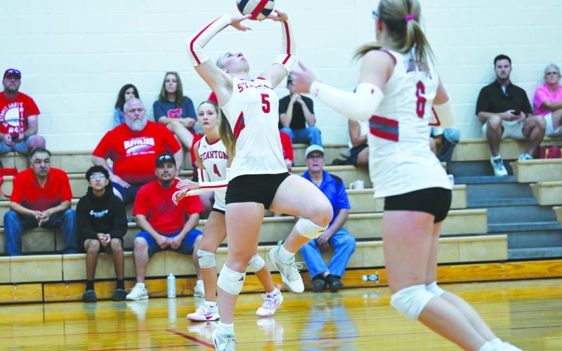 The Stanton Buffaloes volleyball team was in action this weekend in a scrimmage against Big Spring at Greenwood High School.