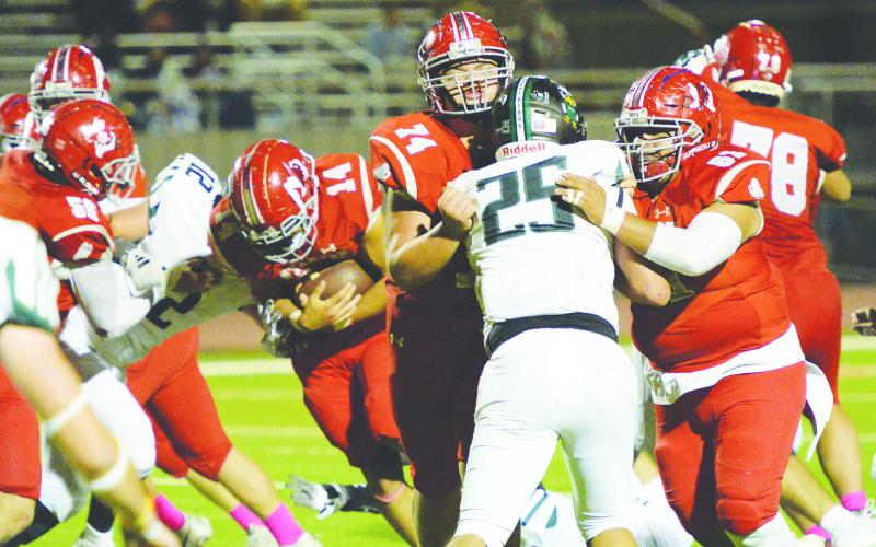 The Stanton Buffaloes backfield had some big holes to run through last week against Grape Creek. The Buffs ground game racked up 302 yards.
