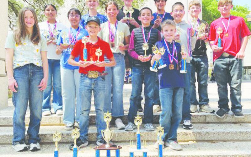 The Garden City JH TMSCA team competed in San Antonio at their state meet on March 29 and were 2nd Place Sweepstakes Champions!