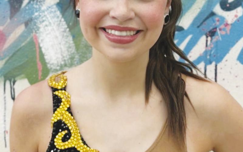 Harrell warps up high school twirling career with UIL state silver medal