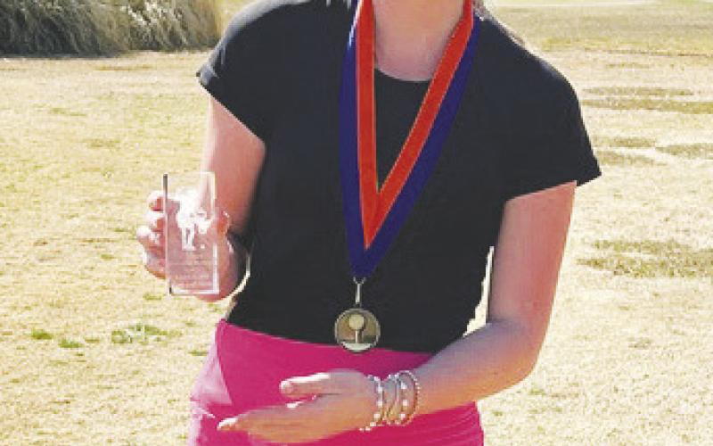 Garden City golfer Rylee Wood Competed in the Class 6A San Angelo Central Golf Tournament last weekend. It was a 2-day Tournament. She shot 79 on Friday and 88 on Saturday to Win the Tournament.