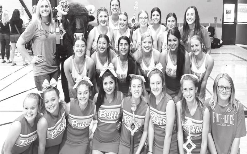The Stanton cheerleaders