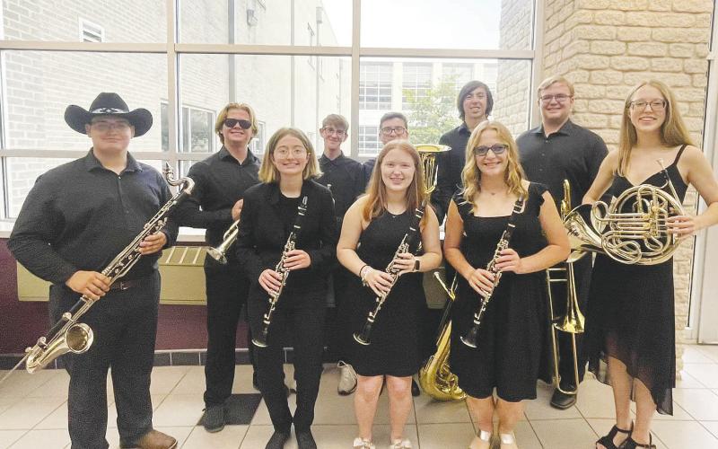 Stanton High School Band members had a great time at the State Solo and Ensemble Contest in Austin last week. The Brass Ensemble received a First Division rating and trumpet soloist Thayne Gernentz received a Second Division rating. Also competing in Austin was a Clarinet Quartet.