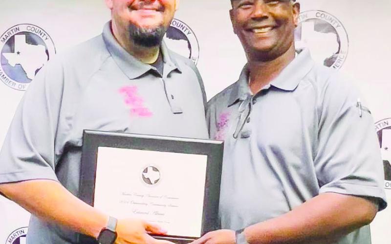 Outstanding Community Service Award Edward Alberts presented by Lance Jenkins