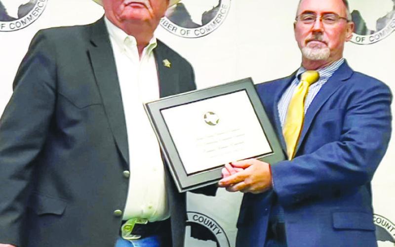 Outstanding Professional Excellence Award Bennie Edwards presented by Sheriff Brad Ingram
