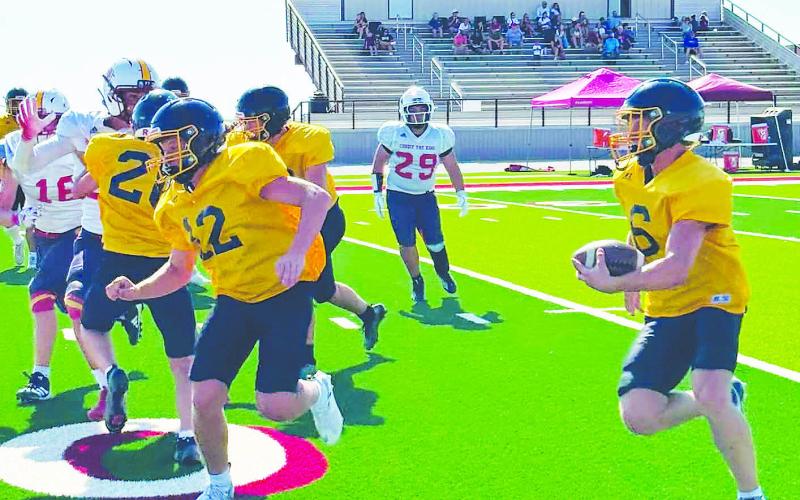 The Grady Wildcats preseason scrimmage action at Klondike photo by Grady Athletics