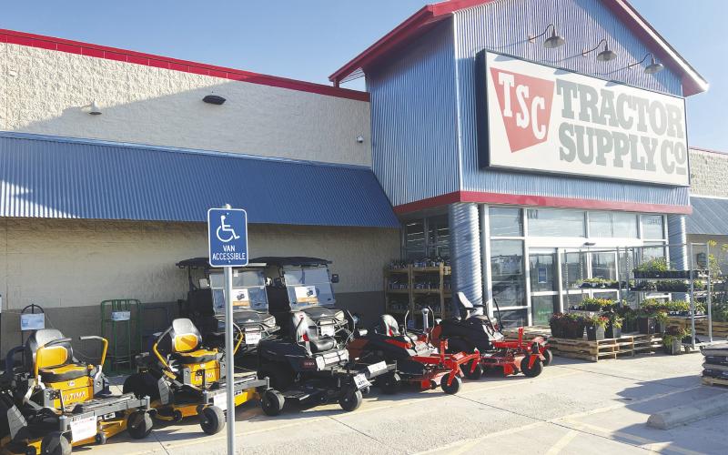 Tractor Supply has the mowers lined up and ready to for Demo Days this weekend.
