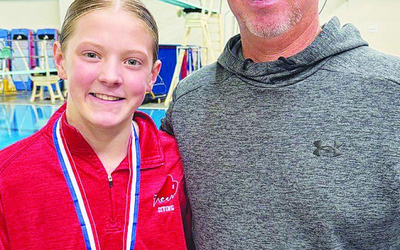 Stanton freshman diver Brynn Burch is headed to the Class 4A State Meet after finishing second at the Region I Dive Meet in Andrews. Burch finished with a 297.30. Her score ranks her fifth at the state meet which is set for Feb. 12th and 13th at Josh Davis Natatorium at North East ISD.