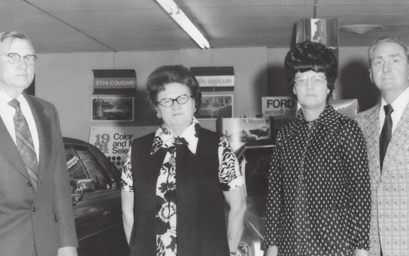 Above - White, Margie and Jack Ireton - photo taken in 1974 at White Motor 25th anniversary.