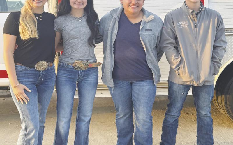 Grady FFA Land Judging Addie Peugh, Brooklen Rivas, Rebeca Rodriguez, Patton Wagner