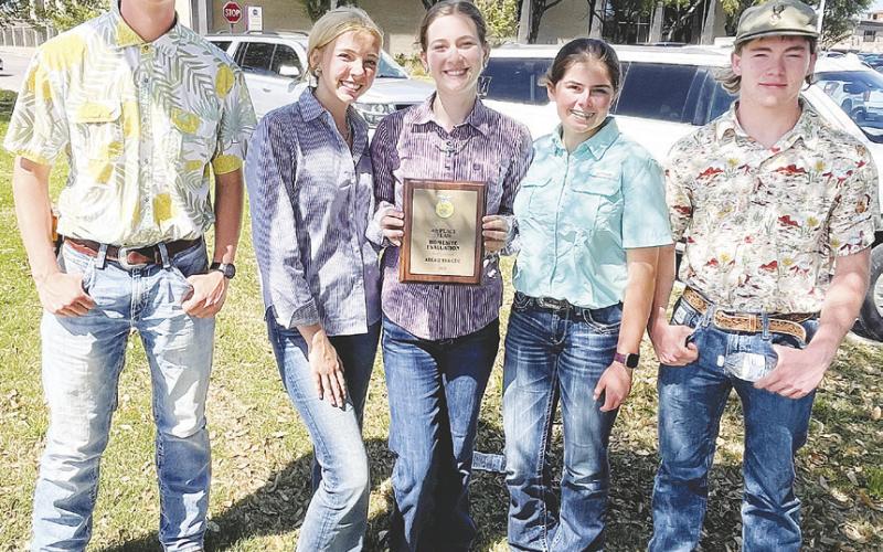 Grady FFA Homesite Judging Lane Cearley, Kailynn Peugh, Broolyn Teeters, Melanie Tunnell, Truman Stack