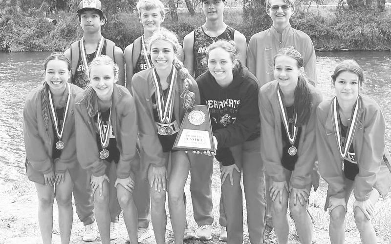 Garden City’s varsity girls cross country team finished second at the district contest. The varsity girls competed Tuesday at the Region II meet in San Angelo and Emy Schwartz qualified for state.