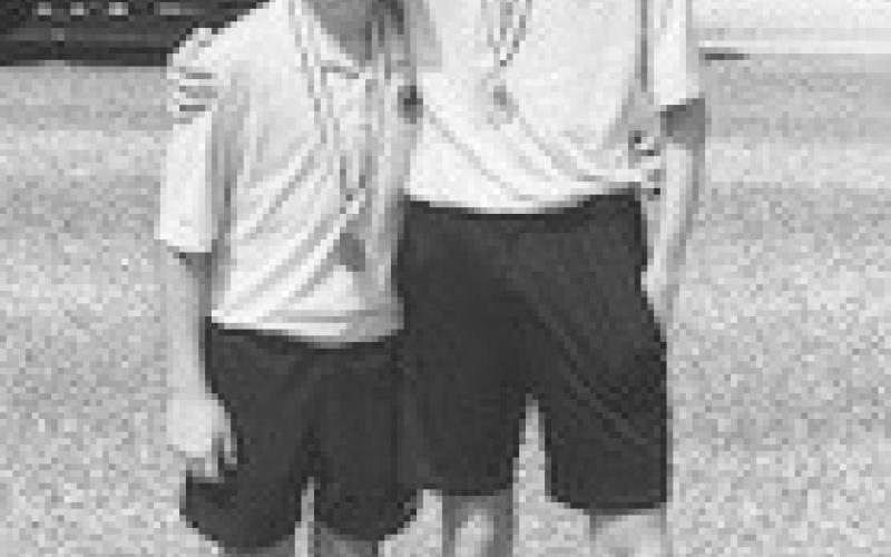 Boys Singles; Camden Wiebe 2nd Place Michael Griffin 1st Place