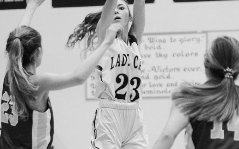 Samantha Griffin knocks down a three-pointer giving Grady it’s first lead of the game.
