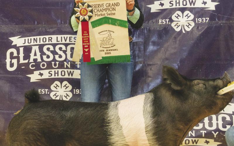 Reserve Champion Swine Katie braden