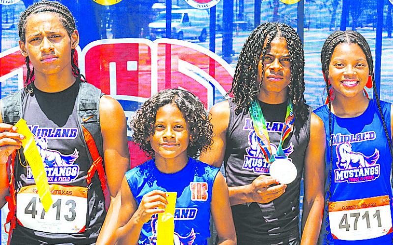 Pictured are Stanton ISD students Tremaine Smith (14U), Josiah Smith (10U), Leonard Smith (12U), and Laniyah Smith (18U)