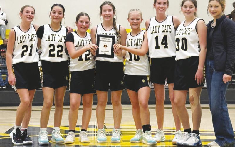 The Grady A team: Breinlye Shock, Karen Barrientos, Sayler O’Donnell, Sterling Foster, Raylee O’Donnell, Emerie White, Melanie Tunnell, Braylan Creech.